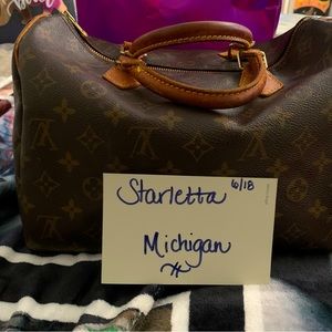 Authentic Speedy 30 Louis V